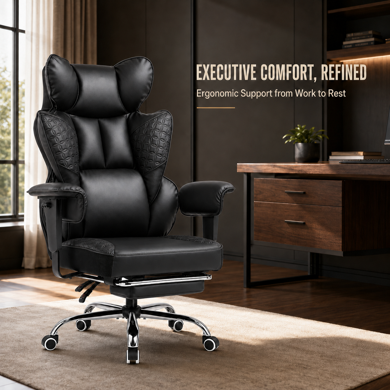 CloudRest Pro 400lb Executive High Back Ergonomic Office Chair photo 2