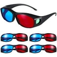 thumbnail image 1 of 5 Pcs Lunettes 3d Lunettes de Films 3d Lunettes de Visionnage 3d Lunettes 3d Rouges et Bleues Lunettes Anaglyphes, 1 of 5