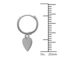 thumbnail image 4 of Anygolds 14K Real Solid Gold Heart Drop Huggie Earrings Single PCS -MOT46948W-1PCS White Gold, 4 of 5