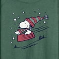 thumbnail image 3 of Peanuts - Snoopy Sledding - Women's Lightweight French Terry Long Sleeve Shirt, 3 of 6