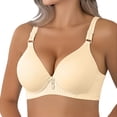 thumbnail image 3 of Uqiangy Racerback Bras for Women Plus Size Push Up Bras for Women Plus Size Bra Bras for Women Sports Bras for Women Women's Bras Beige L, 3 of 9
