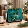 thumbnail image 4 of 2027 Desk Calendar, 12-Month Floral Desktop Flip Calendar, January to December Monthly Planner with Twin Wire Binding, Home Office Schedule Organizer, 4 of 8