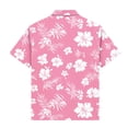 thumbnail image 7 of qucoqpe Kids Hawaiian Shirt Short Sleeve Tropical Floral Beach Vacation Summer Short Sleeve Collared Button Pocketed Down Boys and Girls Shirts Trendy Casual Thin Comfy Tops for Teens, 7 of 7