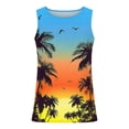 thumbnail image 4 of Awdenio Mens Tank Top Graphic Tank Tops Crewneck Gym Muscle Beach Hawaii Sleeveless Shirts, 4 of 5