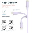 thumbnail image 2 of Lax Gadgets Apple MFi Lightning Cable Certified–10 Feet Purple Nylon Polycarbonate USB Cable iPhone,Compatible with iPhone 14/13/12/11/Pro/X/Max,fast charging lightning cable lightning cable 10 ft, 2 of 5