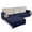 Navy Blue, variant on BTTO 2PCS Sectional Couch Cover for L-Shape, 100% Waterproof Reversible Slipcover for Dogs, Pet, Cat, Washable Chaise Lounge Cover