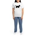thumbnail image 4 of CafePress - Scottish Terrier Women's Light Pajamas - Women's Short Sleeve Print T-Shirt and Pants Light Cotton Pajama Set, 4 of 7