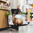 thumbnail image 6 of Elk Deer Large Foldable Oxford Cloth Beach Bag Storage Basket Grocery Baskets, 6 of 7