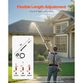 thumbnail image 2 of KFFKFF Pressure Washer Telescoping Wand, 24 ft, 4000 psi, Adjustable Spray Wand with Extension Wands, Gutter Cleaner, Brush Head, Pivoting Coupler, 7 Spray Nozzles, and Support Harness, 2 of 9