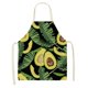 thumbnail image 1 of tablier D'avocat, Tablier Motif Entrelac D'avocat Et De Feuilles, Tablier Col Rglable Pour Hommes Et Femmes, Adapt Au Tablier De Chef De Cuisine, 1 of 5