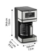 Krups Simply Brew Drip Coffee Maker, 12 Cups, KM208D50