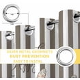 thumbnail image 4 of Easter Rabbits Blackout Curtains for Bedroom, Watercolor Flowers Bunny Love Brown Stripes Thermal Insulated Kitchen Drapes with Grommets, Light Blocking Window Treatment, 2 Panels 52" x 72", 4 of 7