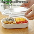 thumbnail image 4 of Moocorvic Clear Bento Lunch Box for Insulated Food Storage with Compartment, Leakpoof Lunch Containers for Adults, 4 of 9