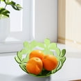 thumbnail image 6 of PuSpu Petal-Shape Transparent Fruit Plate – Home Decoration & Kitchen Utensils Candy Tray for Coffee Table, 26 cm Hollow Serving Platter, 6 of 6