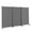 Gray, variant on FASCK 102x71 inch Room Divider 3 Panel Privacy Screens Home Office Folding Steel for Dorm Studio Office,Gray