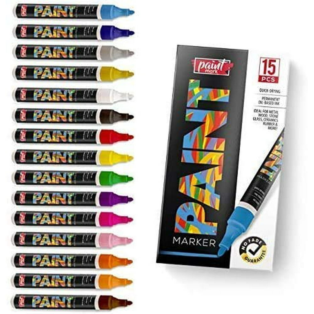 Paint Mark QuickDry Paint Pens Write On Anything! Rock, Wood, Glass
