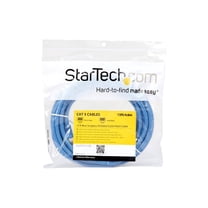 StarTech.com 15 ft. (4.6 m) Cat5e Ethernet Cable - Power Over Ethernet - Shielded - Blue - Ethernet Network Cable (S45PATCH15BL) - Patch cable - RJ-45 (M) to RJ-45 (M) - 15 ft - shielded - CAT 5e - molded, snagless - blue