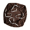 thumbnail image 1 of Funda para silla de oficina, lavable, elástica, extraíble, para sillas de juego, antideslizante, suave. Marrón, 1 of 9