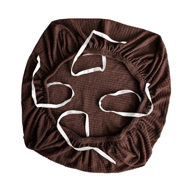 Funda para silla de oficina, lavable, elástica, extraíble, para sillas de juego, antideslizante, suave. Marrón