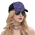 thumbnail image 5 of Lsque Lavender Flowers Printed Trucker Hat - Baseball Cap for Men Women - Breathable Mesh Side, Adjustable Fit - for Casual Wear, 5 of 7