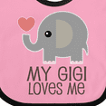 thumbnail image 4 of Inktastic My Gigi Loves Me Grandchild Boys or Girls Baby Bib, 4 of 4