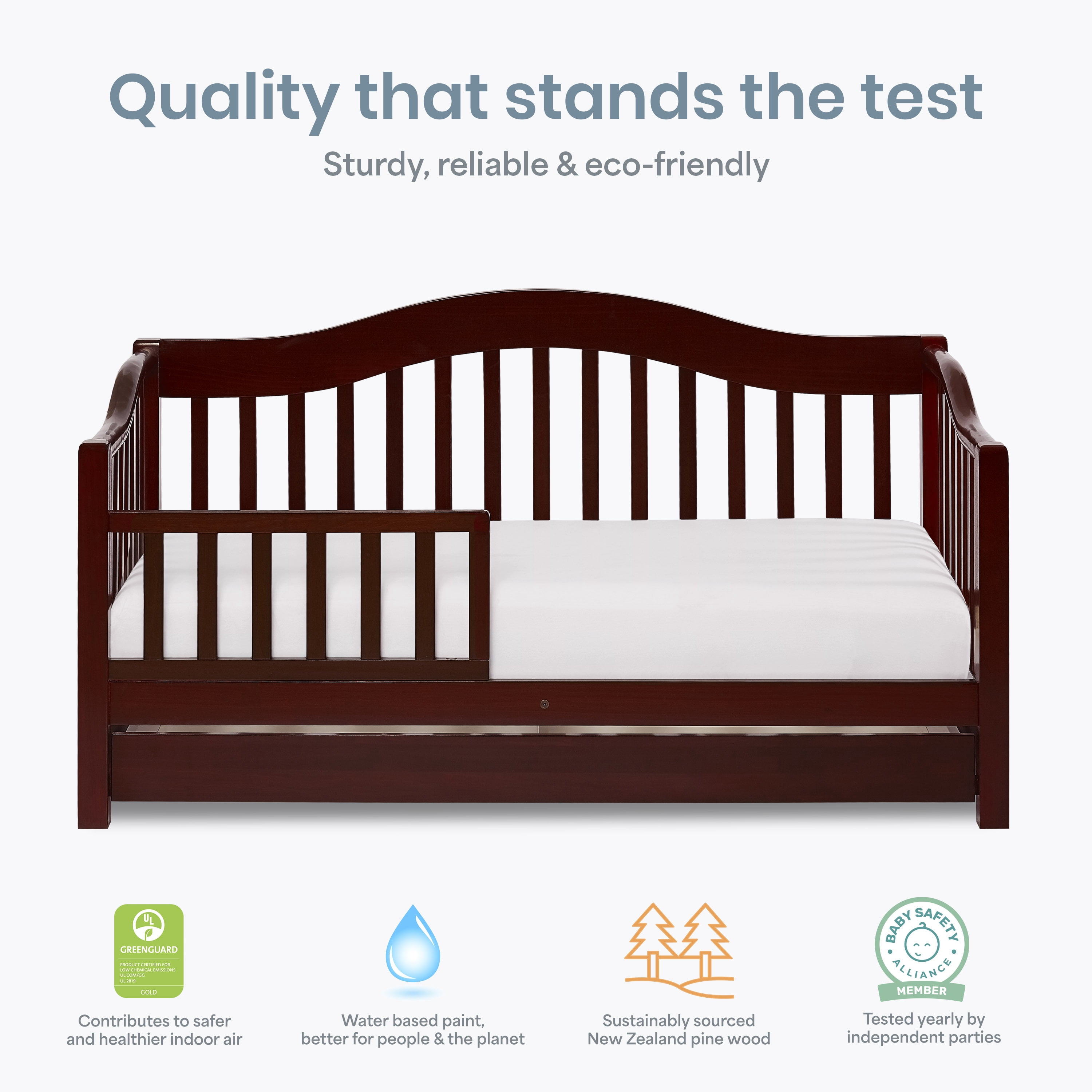 Dream on Me Toddler Day Bed, Cherry