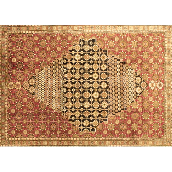 Ahgly Company Indoor Rectangle Persian Brown Traditional Area Rugs, 3' x 5'