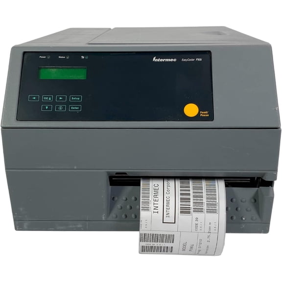 Restored Intermec EasyCoder PX6i Industrial Monochrome Thermal Label Printer  P/N PX6B910000300020, 203 DPI, 6.59 Print Width, Up to 9 ips, Ethernet/USB/Serial (Refurbished)