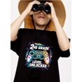 thumbnail image 1 of "2nd GRADE LEVEL UNLOCKED" Trendy Gamepad Print T-shirt- Engaging Visuals, Casual Short Sleeve T-Shirts For Boys - Cool, Lightweight And Comfy Summer Clothes!, 1 of 7