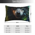 thumbnail image 2 of KLL Realistic Style Colorful Wolf A Pillow Covers Envelope Closure,Super Soft and Cozy Fuzzy Fleece Pillow Case Cover (No pillow core）, 2 of 5