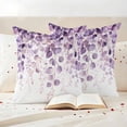 thumbnail image 3 of Purple Eucalyptus Outdoor Waterproof Pillow Covers, Spring Botanical Plant Aesthetic Decorative Square Throw Pillowcase Sofa Cushion Sham for Patio/Couch/Chair, 16"x16" 2 Pack, 3 of 8