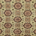 thumbnail image 1 of Ahgly Company Machine Washable Indoor Square Abstract Dark Sienna Brown Area Rugs, 3' Square, 1 of 7