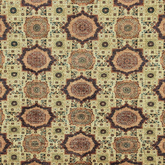 Ahgly Company Machine Washable Indoor Square Abstract Dark Sienna Brown Area Rugs, 3' Square