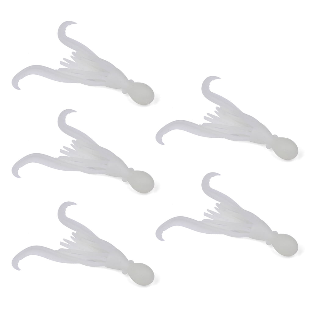 5pcs Floating Fishing Lures Squid Jig Soft Baits Silicone Artificial Baits Swimbaits Fishing Accessories