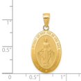 thumbnail image 2 of 14k Yellow Gold Miraculous Medal Pendant - 2.8 Grams - Measures 21x15mm, 2 of 2