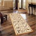 thumbnail image 2 of JERFIT Southwestern Area Rug 7x10 Feet, Beige Tribal Design Polypropylene Rug for High Traffic Living Room, Entryway, Non-Shedding & Stain Resistant Indoor Carpet, 2 of 6