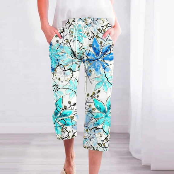 LEBONYARD Sweatpants for Women Plus Size with Pockets,Womens Pants Clearance Plus Size,Women Casual Pants Straight Leg Drawstring Elastic Waist Loose Comfy Trousers with Pockets Multicolor M