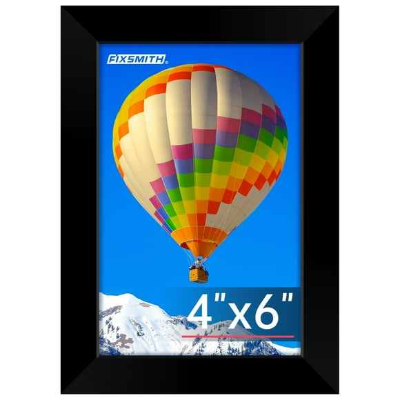 Fixsmith 4X6 Picture Frame Black Photo Frames With Hd Plexiglass For Wall Hanging Or Tabletop Display 1 Pack