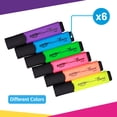 thumbnail image 2 of Pointer Neon Highlighters, Chisel Tip, Assorted Colors, 6 Count (1 pack), for School and Office, 2 of 6