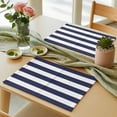 thumbnail image 3 of Nautical Stripe Placemats Set of 6 Navy Blue Striped Place Mats Table Mats Kitchen Dining Home Outdoor Party Table Decoration, 3 of 9