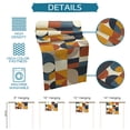 thumbnail image 7 of Table Runner Dresser Scarves 90 Inch Long, Mid Century Nordic Geometric Art Linen Dining Table Runners Splicing Circle and Square Tabletop Scarf for Wedding Holiday Party Kitchen, 7 of 7