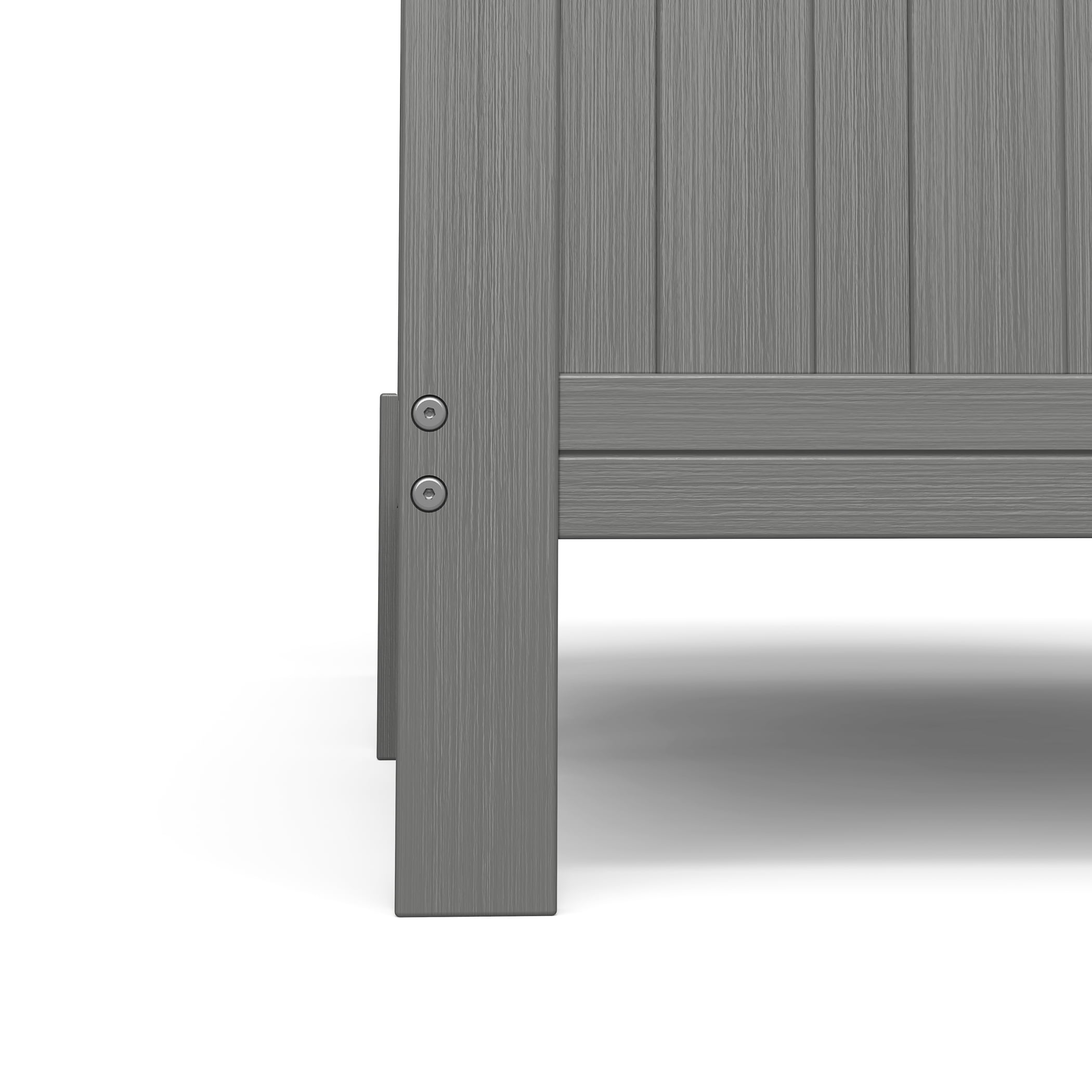 Child Craft Calder Toddler Bed with Guard Rails, Brushed Pebble