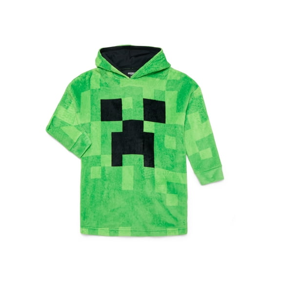 Minecraft Creeper Boys Oversized Hooded Sleeper, Sizes S-XL