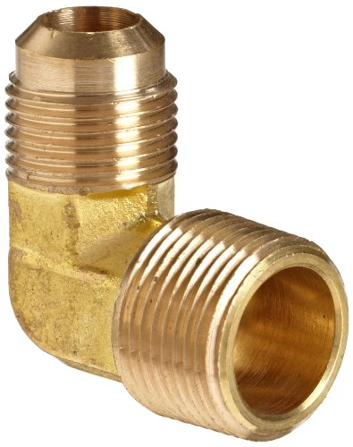 Vis Brass Compression 90 Degree Male Elbow 1//4 OD x 1//8 NPT Male Pipe to Tube Fitting Pack of 5