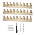 thumbnail image 3 of Telar de mantas gruesas portátil con marco de clavijas de madera, accesorio de tejido fácil para tejer Sección 3, 3 of 9