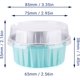 thumbnail image 3 of POWKOL Moldes desechables para ramequines, 25 unidades, color azul, mini moldes de aluminio para hornear con tapas, para crème brûlée, para cupcakes, para postres, tartas de queso, flan, latas,, 3 of 6