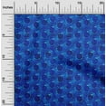 thumbnail image 2 of oneOone Polyester Spandex Blue Fabric Abstracts Sewing Material Print Fabric By The Yard 56 Inch Wide, 2 of 5