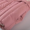 thumbnail image 6 of IROINNID Toddler Baby Girls Cute Fashion Solid Color Winter Hoodie Keep Warm Cotton Clothes Thick Coat, 6 of 9