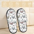 thumbnail image 2 of Balery Cute French Bulldog Pantuflas de Casa de Felpa Silenciosas con Diseño Estampado, Zapatillas Cómodas Antideslizantes de Algodón para Interior-Medium, 2 of 8
