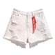 thumbnail image 1 of Pantalones cortos ligeros de denim de pierna ancha para mujer - Cintura alta, corte holgado para verano, playa y uso informal (S-XXL), 1 of 4